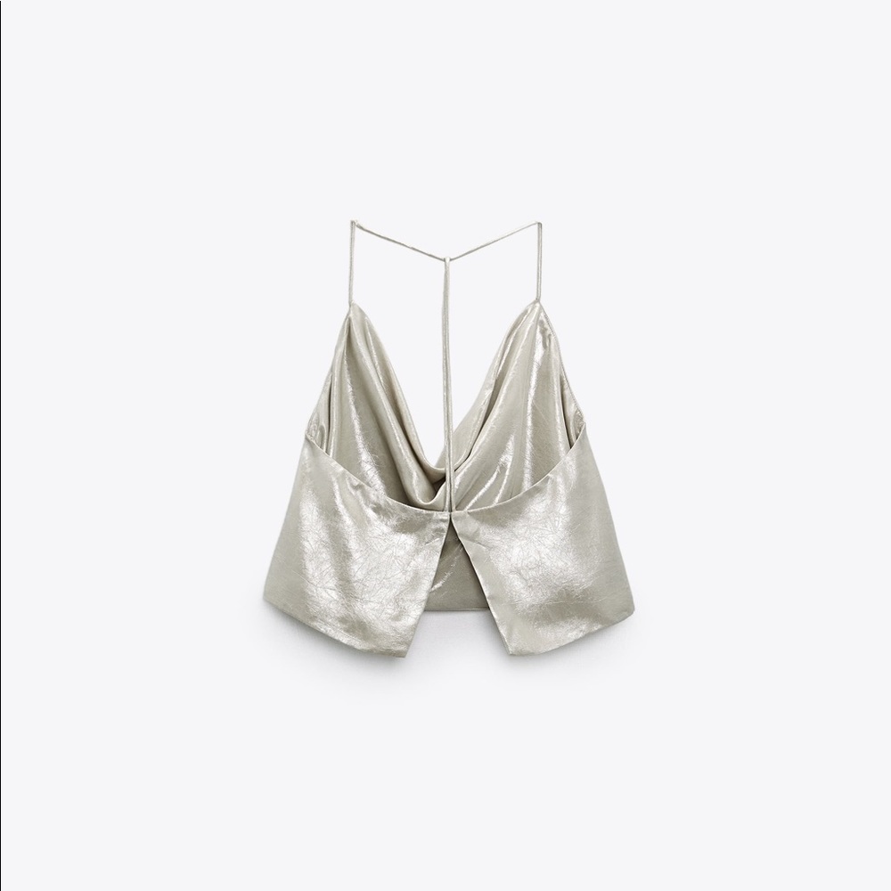 NWT ZARA Cowl Neck Top - Picture 6 of 8